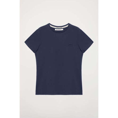 textil Mujer Camisetas manga corta Polo Club BLOCK FRAME W TSHIRT B SS Azul