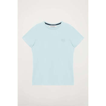 textil Mujer Camisetas manga corta Polo Club BLOCK FRAME W TSHIRT B SS Azul