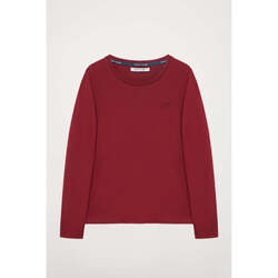 textil Mujer Camisetas manga larga Polo Club BLOCK FRAME W TSHIRT B LS Rojo