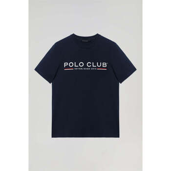 textil Hombre Camisetas manga corta Polo Club Camiseta Azul Marino 40962 Azul