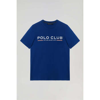 textil Hombre Camisetas manga corta Polo Club Camiseta Azul Royal 40969 Azul