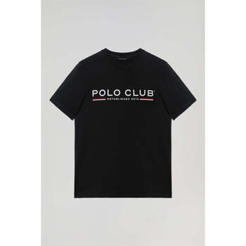 textil Hombre Camisetas manga corta Polo Club Camiseta Negro 40964 Negro