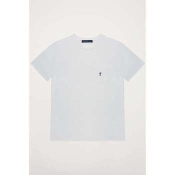 textil Hombre Camisetas manga corta Polo Club Camisa Blanco 39838 Blanco
