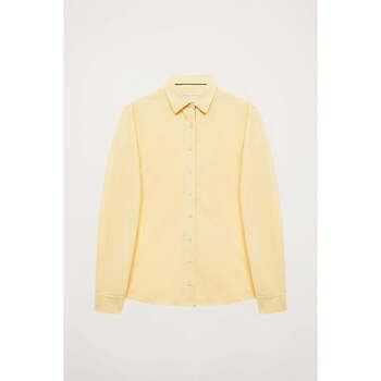 textil Mujer Camisas Polo Club MISS BLOCK WASHED SHIRT Amarillo