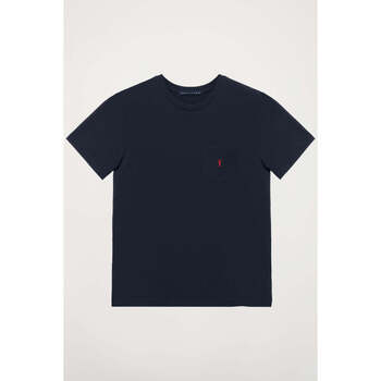 textil Hombre Camisetas manga corta Polo Club Camisa Azul Marino 39839 Azul