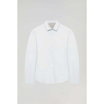 textil Hombre Camisas manga larga Polo Club Camisa Blanco 39973 Blanco
