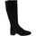 Zapatos Mujer Botas Maison Minelli Stivale Donna Nero F702209vel Negro