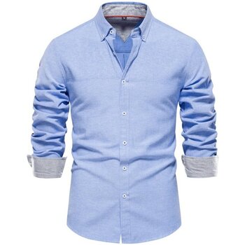 textil Hombre Camisas manga larga Atom SH700 - Hombres Azul
