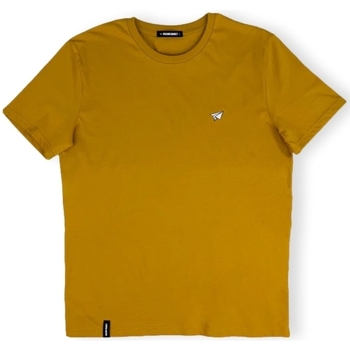 textil Hombre Tops y Camisetas Organic Monkey T-Shirt Paper Plane - Mustard Amarillo