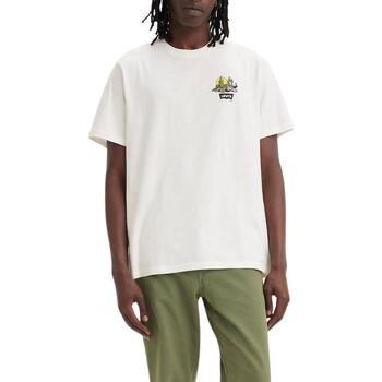Levi's SS RELAXED FIT TEE CACTI CLUB BW Beige