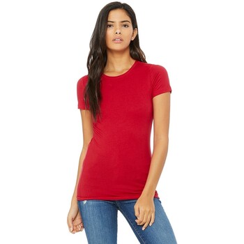 textil Mujer Camisetas manga larga Bella + Canvas BL6004 Rojo