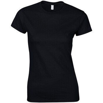 textil Mujer Camisetas manga larga Gildan GD72 Negro