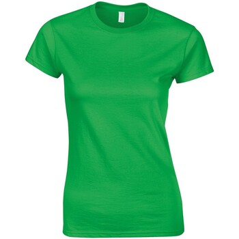 textil Mujer Camisetas manga larga Gildan Softstyle Verde