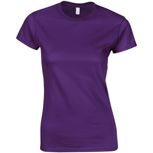 textil Mujer Camisetas manga larga Gildan GD72 Violeta