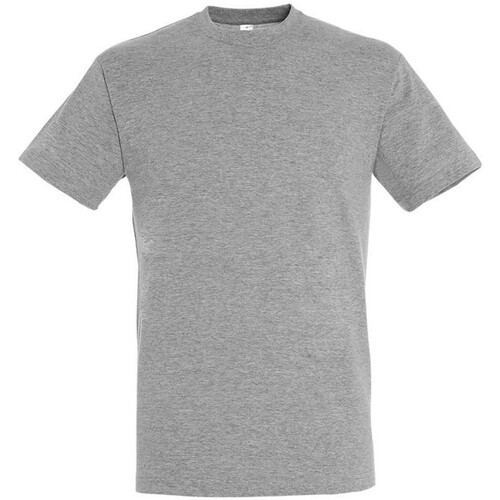 textil Hombre Camisetas manga larga Sols Regent Gris