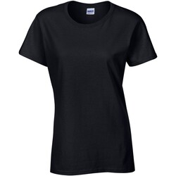 textil Mujer Camisetas manga larga Gildan Heavy Cotton Negro
