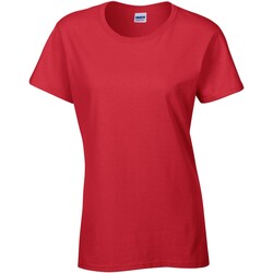 textil Mujer Camisetas manga larga Gildan Heavy Cotton Rojo