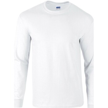 textil Hombre Camisetas manga larga Gildan Ultra Blanco