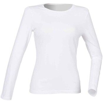 textil Mujer Camisetas manga larga Sf Feel Good Blanco
