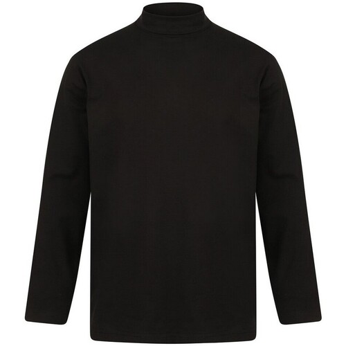 textil Hombre Camisas manga larga Henbury H020 Negro