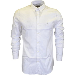 textil Hombre Camisas manga larga Lacoste CH2561 Blanco