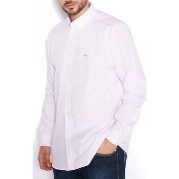textil Hombre Camisas manga larga Lacoste CH8737 Blanco