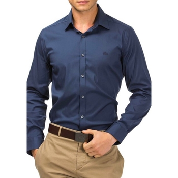 textil Hombre Camisas manga larga Lacoste CH9628 Azul