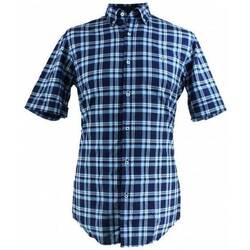 textil Hombre Camisas manga corta Lacoste CH6129 Azul