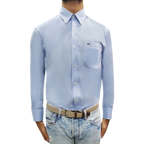 textil Hombre Camisas manga larga Lacoste CH5803 Marino