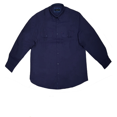 textil Hombre Camisas manga larga Max Fort MET.E1762 Azul