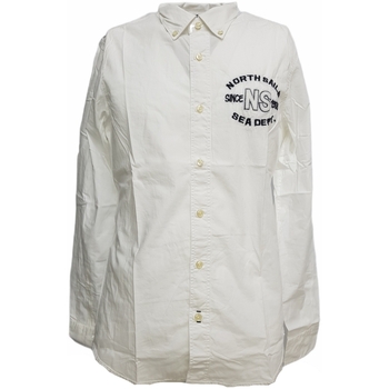 textil Hombre Camisas manga larga North Sails 663006 Blanco