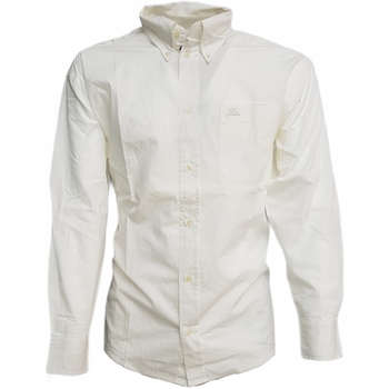 textil Hombre Camisas manga larga Kappa 644841X Blanco
