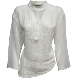 textil Mujer Camisas Café Noir KJC646 Blanco