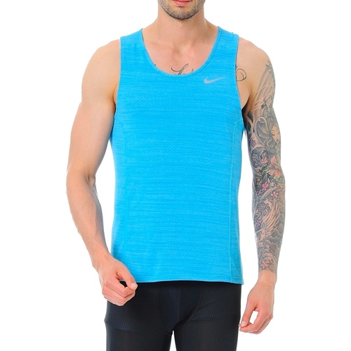 textil Hombre Camisetas sin mangas Nike 718346 Marino