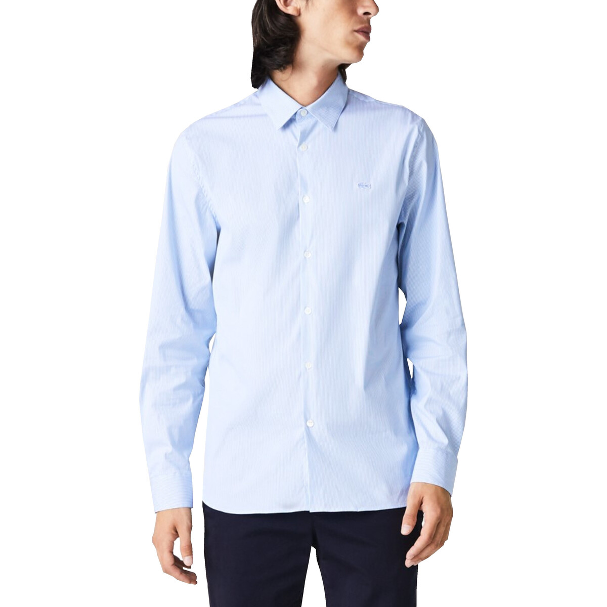 textil Hombre Camisas manga larga Lacoste CH0198 Marino