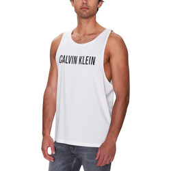textil Hombre Camisetas sin mangas Calvin Klein Jeans KM0KM00837 Blanco
