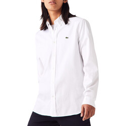 textil Hombre Camisas manga larga Lacoste CH2933 Blanco
