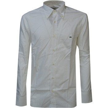 textil Hombre Camisas manga larga Lacoste CH4915 Blanco