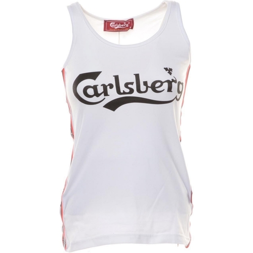 textil Mujer Camisetas sin mangas Carlsberg CBD3187 Blanco