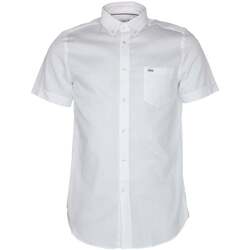 textil Hombre Camisas manga corta Lacoste CH0221 Blanco