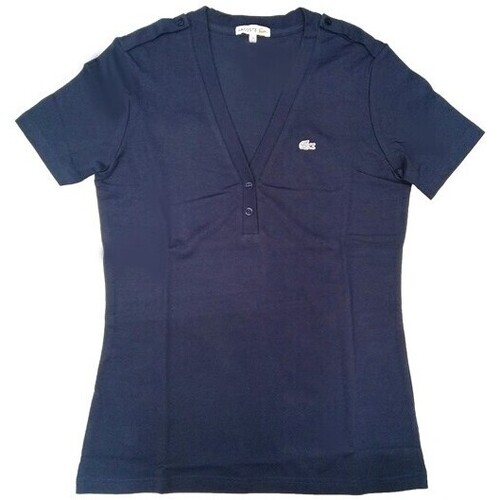 textil Mujer Camisetas sin mangas Lacoste TF0570 Azul