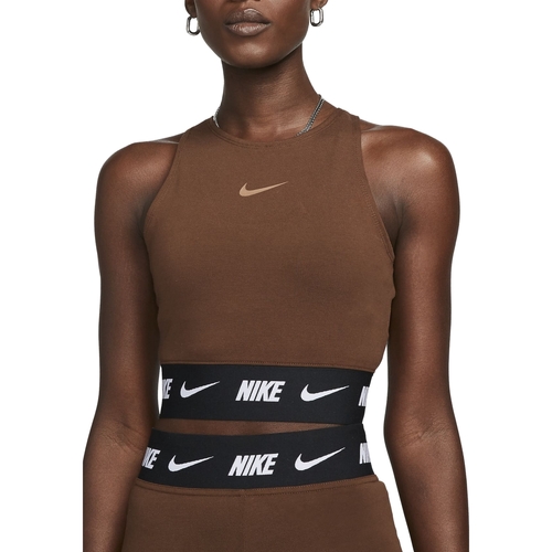 textil Mujer Tops / Blusas Nike DQ9315 Marrón