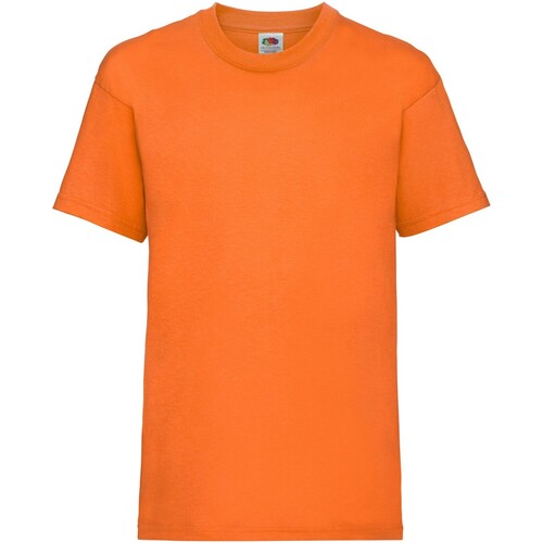 textil Niños Tops y Camisetas Fruit Of The Loom Value Naranja
