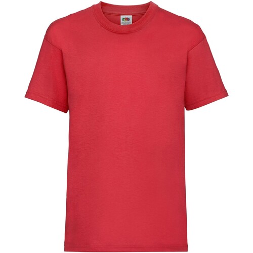 textil Niños Tops y Camisetas Fruit Of The Loom Value Rojo