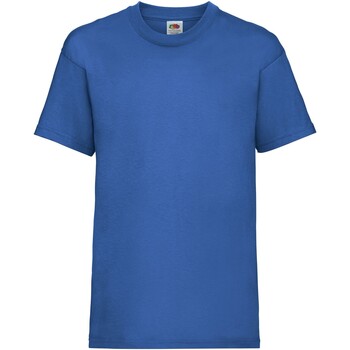 textil Niños Tops y Camisetas Fruit Of The Loom Value Azul