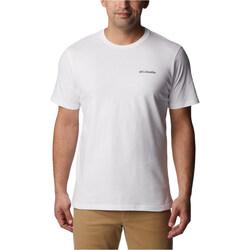 textil Hombre Camisetas manga corta Columbia North Cascades Short Sleeve Tee Blanco