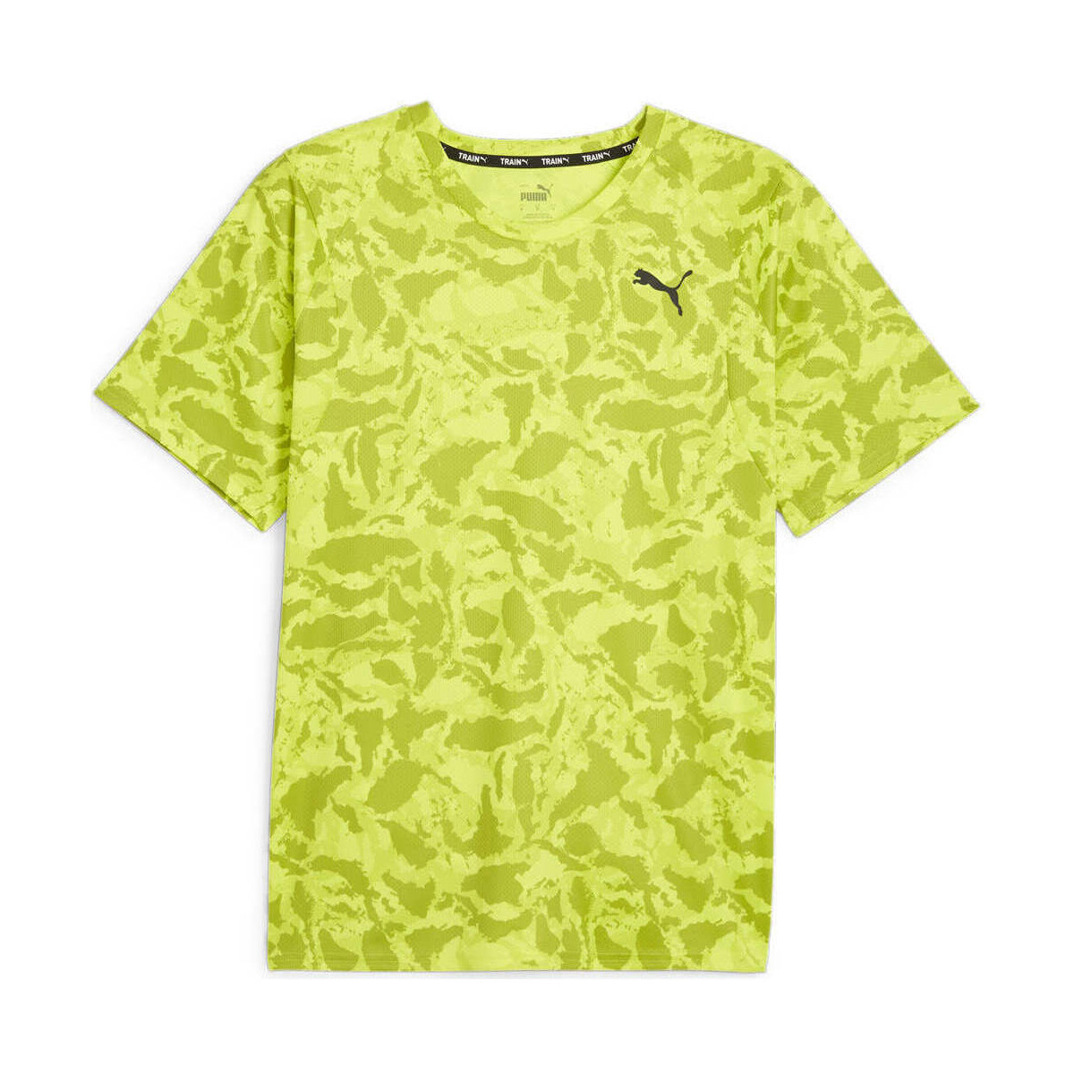 textil Hombre Camisetas manga corta Puma FIT Ultrabreathe AOP tee Verde