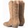Zapatos Mujer Derbie & Richelieu Alpe Botas  Western 50021101 Cuero Beige