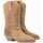 Zapatos Mujer Derbie & Richelieu Alpe Botas  Western 50021101 Cuero Beige
