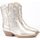 Zapatos Mujer Derbie & Richelieu Alpe Botines  Cowboy 50104143 Platino Multicolor
